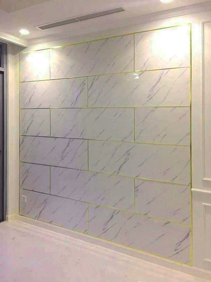 Trang trí tường bằng tấm ốp giả đá